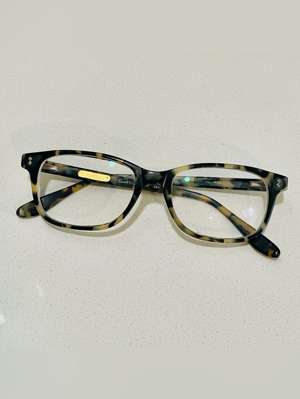 Hemingway Tortoiseshell Rectangle Eyeglass Frames (prescription lenses)